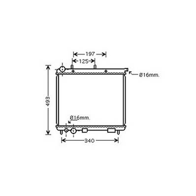 Radiateur de refroidissement moteur pour CITROËN C3 II ph.1 2009-2013, OEM: 1330C1, Neuf