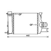 Intercooler pour DACIA LOGAN II MCV ph.1 2013-2016, OEM: 144967634R, Neuf