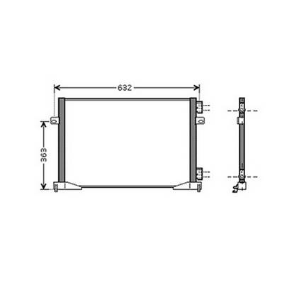 Condenseur de Climatisation pour OPEL VIVARO I ph.2 2006-2014, OEM: 2765000QAG, Neuf