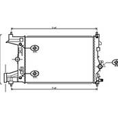 Radiateur de refroidissement moteur pour CHEVROLET CRUZE 2009-2014, OEM: 13267652, Neuf