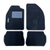 Kit 4 Tapis de sol Auto pour FORD FIESTA de 2005 à 2008, sigle fiesta, moquette noire et clips, Neuf