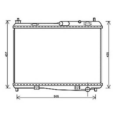 Radiateur de refroidissement moteur pour FORD FIESTA Mk6 ph.2 2013-2016, OEM: 1548603, Neuf