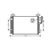 Condenseur de Climatisation pour HYUNDAI i30 I ph.1 2007-2010, OEM: 976062H000, Neuf