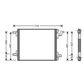 Condenseur de Climatisation pour MERCEDES CLASSE ML ph.2 2002-2005 (W163), OEM: 1638300170, Neuf