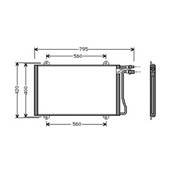 Condenseur de Climatisation pour MERCEDES SPRINTER I ph.1 1995-2000 (W900-W904), OEM: 9015000454, Neuf