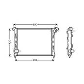 Radiateur de refroidissement moteur pour MINI ONE/COOPER R50/R53 2001-2004, OEM: 1475550, Neuf