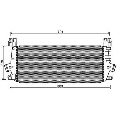 Intercooler pour OPEL ASTRA J 2010-2012, OEM: 13311080, Neuf