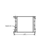 Radiateur de refroidissement moteur pour RENAULT CLIO I 1996-1998, OEM: 7701034768, Neuf