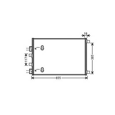 Condenseur de Climatisation pour RENAULT MÉGANE II ph.1 2002-2005, OEM: 8200182361, Neuf