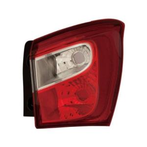 Feu arrière extérieur droit pour SUZUKI S-CROSS 2013-2016, blanc/rouge, Neuf