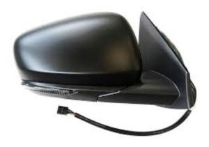 Rétroviseur droit èlectrique pour RENAULT KADJAR 2015-2018, dègivrant, rabbattable electriquement, aspherique, avec feu, sonde, 11pin, Neuf à peindre