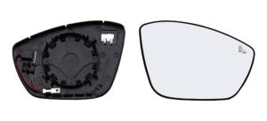 Miroir Glace rétroviseur droit pour PEUGEOT 308 II phase 2 T9 depuis 2017, Système BLIS, dégivrant, à clipser, Neuf