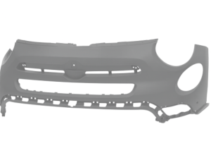 Pare chocs avant supérieure pour FIAT 500X 2015-2018,avec 2 trous PDC, Mod. CROSS, Neuf à peindre