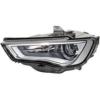Phare Optique électrique avant gauche pour AUDI A3 III ph.1 2012-2016, BI-XENON D3S,LED, avec moteur, parabole noire, Neuf