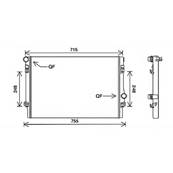Radiateur de refroidissement moteur pour SKODA OCTAVIA III ph.1 2013-2016, OEM: 5Q0121251EP, Neuf