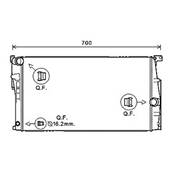 Radiateur de refroidissement moteur pour BMW Serie 3 F30 2012-2014, OEM: 17117600516, Neuf