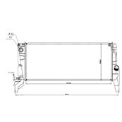 Radiateur de refroidissement moteur pour BMW Serie 2 F45/F46 ACTIVE TOURER 2014-2017, OEM: 17118603089, Neuf