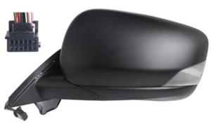 Rétroviseur gauche pour RENAULT KANGOO III depuis 2021, électrique, noir, chauffant, avec feu, asphérique, 7 broches, Neuf