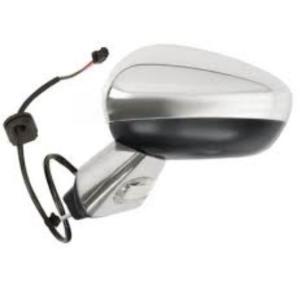 Rétroviseur gauche électrique pour CITROEN C3 II phase 1 2009-2013, convexe, chromé, chauffant, rabattable électriquement, avec feu, sonde, 9pin, Neuf