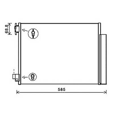 Condenseur de Climatisation pour SMART FORTWO depuis 2014 (453), OEM: 921006454R, Neuf