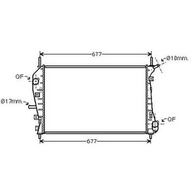 Radiateur de refroidissement moteur pour FORD MONDEO II ph.1 2000-2003, OEM: 1671774, Neuf