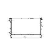 Radiateur de refroidissement moteur pour FIAT PUNTO I 1993-1999, OEM: 46466627, Neuf