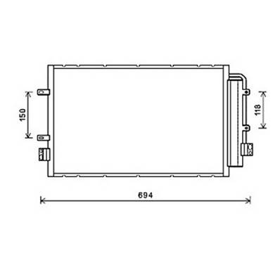 Condenseur de Climatisation pour IVECO DAILY 2011-2014, OEM: 5801255825, Neuf