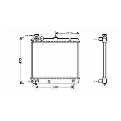 Radiateur de refroidissement moteur pour HYUNDAI ATOS 1998-2003, OEM: 2531002100, Neuf