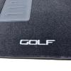 Kit 4 Tapis de sol Auto pour VOLKSWAGEN GOLF IV de 1997 à 2003, avec sigle GOLF et clips, Neuf