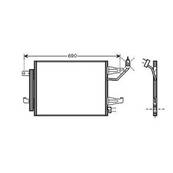 Condenseur de Climatisation pour MITSUBISHI COLT 2004-2008, OEM: A4548300070, Neuf