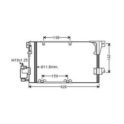 Condenseur de Climatisation pour OPEL ASTRA G 1998-2004, OEM: 09118897, Neuf