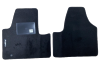 Kit 2 Tapis de sol Auto pour CITROEN JUMPY de 2007 à 2016, avec sigle JUMPY, moquette noire et clips, Neuf