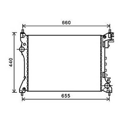 Radiateur de refroidissement moteur pour ALFA ROMEO MITO 2008-2016, OEM: 50512102, Neuf