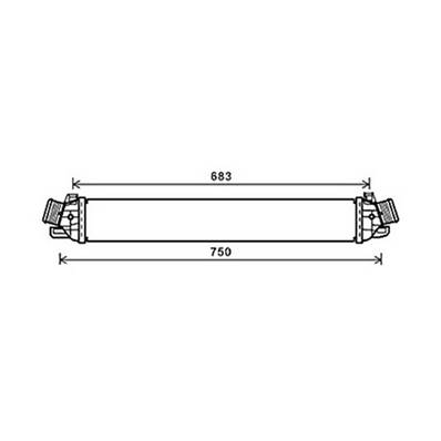 Intercooler pour ALFA ROMEO GIULIETTA 2010-2016, OEM: 50517002, Neuf