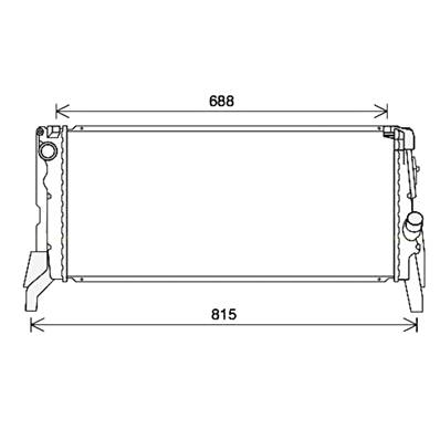 Radiateur de refroidissement moteur pour MINI ONE/COOPER F55/F56 2014-2021, OEM: 17117617635, Neuf