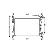 Radiateur de refroidissement moteur pour CITROËN NEMO depuis 2008, OEM: 51790774, Neuf