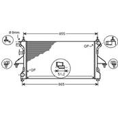 Radiateur de refroidissement moteur pour FIAT DUCATO III ph.1 2006-2014, OEM: 1330S3, Neuf