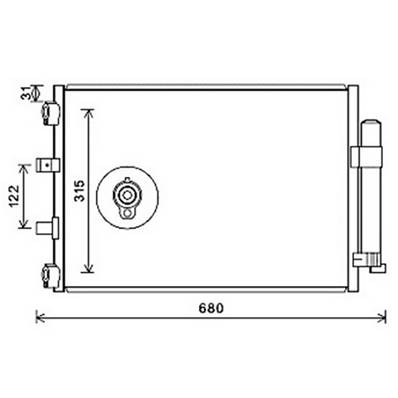 Condenseur de Climatisation pour FORD FOCUS III ph.1 2011-2014, OEM: 1798139, Neuf