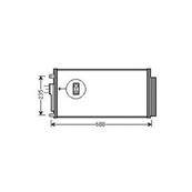 Condenseur de Climatisation pour FIAT 500 ph.1 2007-2015, OEM: 51819064, Neuf