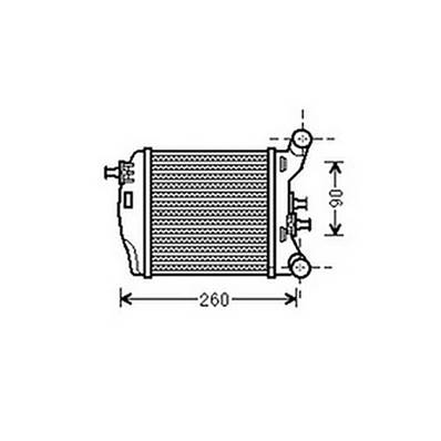 Intercooler pour ABARTH ABARTH 500 595-695 ph.1 2008-2016, OEM: 51819186, Neuf