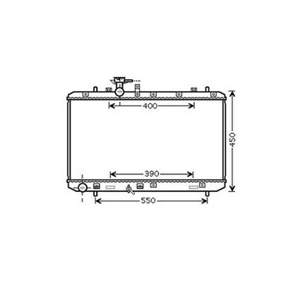 Radiateur de refroidissement moteur pour FIAT SEDICI depuis 2007, OEM: 71742136, Neuf