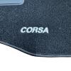 Kit 4 Tapis de sol Auto pour OPEL CORSA D de 2006 à 2014, sigle CORSA, avec CLIPS, Neuf