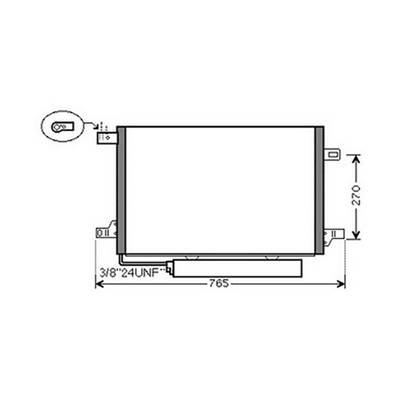 Condenseur de Climatisation pour MERCEDES CLASSE B ph.2 2008-2011 (W245), OEM: A1695001254, Neuf