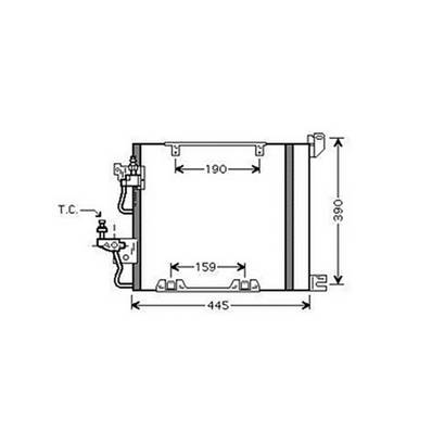 Condenseur de Climatisation pour OPEL ASTRA H 2004-2007, OEM: 93178961, Neuf
