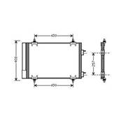 Condenseur de Climatisation pour PEUGEOT 307 ph.1 2001-2005, OEM: 6455AC, Neuf