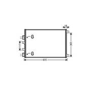 Condenseur de Climatisation pour RENAULT MÉGANE II ph.1 2002-2005, OEM: 8200182361, Neuf