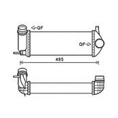 Intercooler pour RENAULT KANGOO II ph.1 2008-2013, OEM: 144961489R, Neuf
