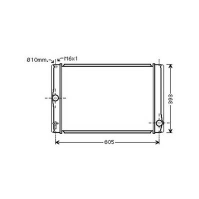 Radiateur de refroidissement moteur pour TOYOTA AURIS 2011-2012, OEM: 164000N060, Neuf