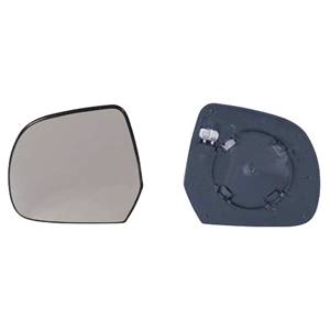 Miroir Glace rétroviseur gauche pour NISSAN MICRA IV (K13) ph.1, 2010-2013, dégivrant, à clipser