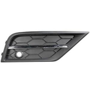 Grille de calandre avant droite pour VOLKSWAGEN TIGUAN II phase 1, 2016-2020, trou radar, noire/chromée, neuve